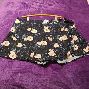 Torrid Floral Polka Dot Challis Skort